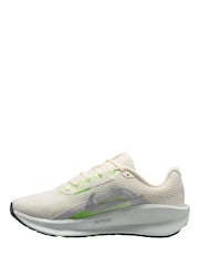 Nike White Metallic Downshifter 13 Road Running Trainers - Image 2 of 4