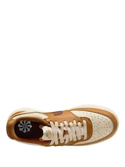 Nike Brown/Cream Court Vision Low Trainers - Image 3 of 4