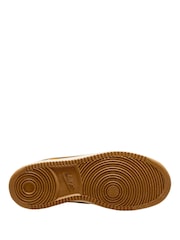 Nike Brown/Cream Court Vision Low Trainers - Image 4 of 4