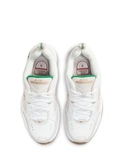 Nike White/Gold Air Monarch Gym Trainers - Image 5 of 8