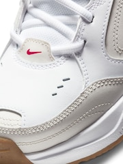 Nike White/Gold Air Monarch Gym Trainers - Image 7 of 8