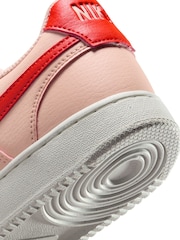 Nike Pink Red Court Vision Low Trainers - Image 10 of 10