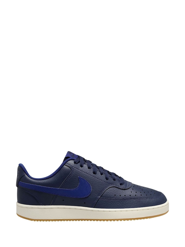 Nike Blue Court Vision Low Trainers - Image 1 of 4