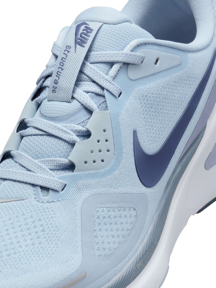 Nike Blue Structure 26 Road Running Trainers - Image 10 of 10