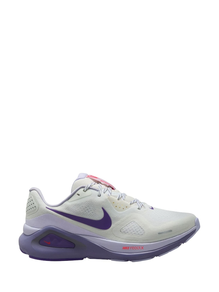 Nike White/Purple Structure 26 Road Running Trainers - Image 1 of 4 Nike White/Purple Structure 26 Road Running Trainers - Image 1 of 4