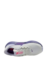 Nike White/Purple Structure 26 Road Running Trainers - Image 3 of 4