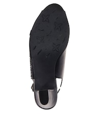 أسود - Pavers Peep-Toe Slingback Shoes - صورة 3 من 5