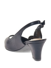أسود - Pavers Peep-Toe Slingback Shoes - صورة 5 من 5