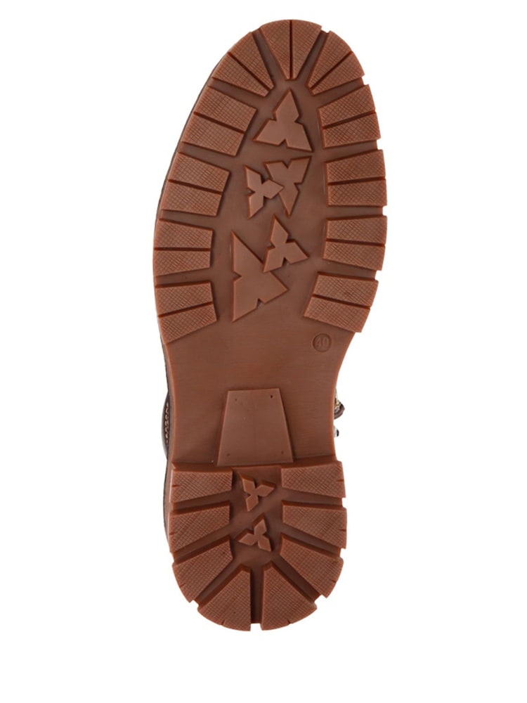 بني - Pavers Leather Lace Up Boots - صورة 5 من 5
