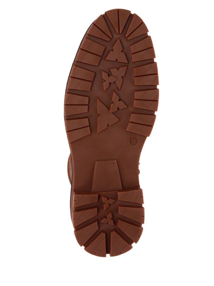بني فاتح - Pavers Leather Lace Up Boots - صورة 2 من 5