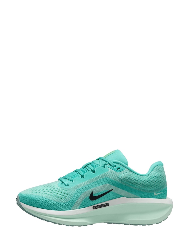 Nike Green Winflo 11 Road Running Trainers - Image 2 of 4