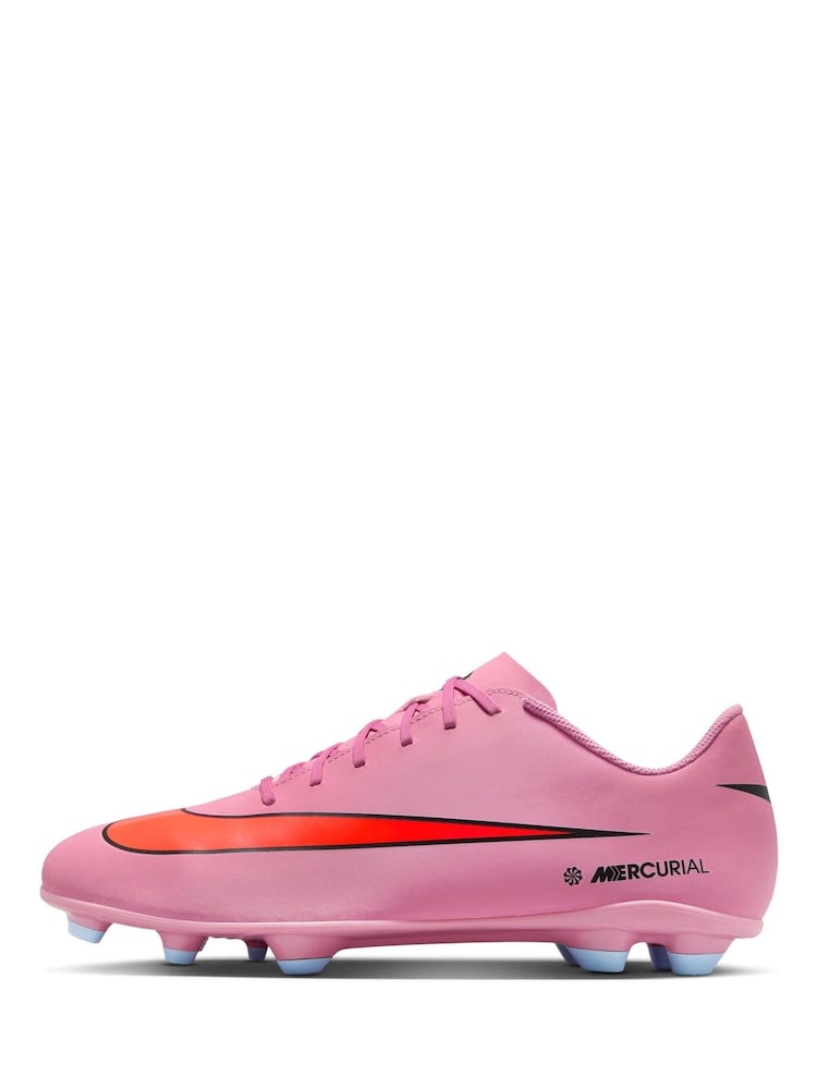 Nike Pink Mercurial Club Multi Ground Low Football Boots - Image 2 of 11 Nike Pink Mercurial Club Multi Ground Low Football Boots - Image 2 of 11