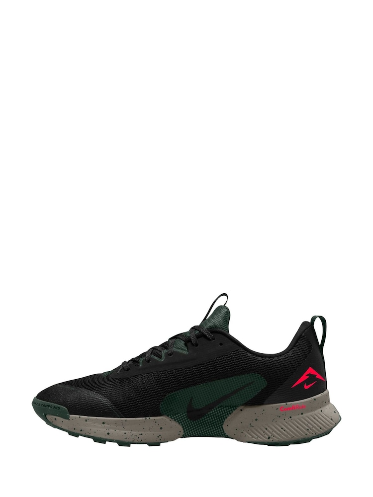 Nike Black/White Juniper Trail 3 Running Trainers - Image 2 of 4