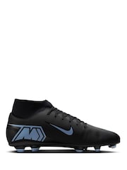 Nike Black Mercurial Club Multi Ground High Football Boots - Image 3 of 10