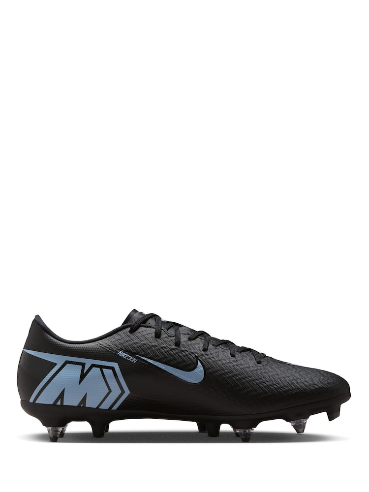 Nike Black Mercurial Vapor 16 Academy Soft Ground Low Football Boots - Image 1 of 12 Nike Black Mercurial Vapor 16 Academy Soft Ground Low Football Boots - Image 1 of 12
