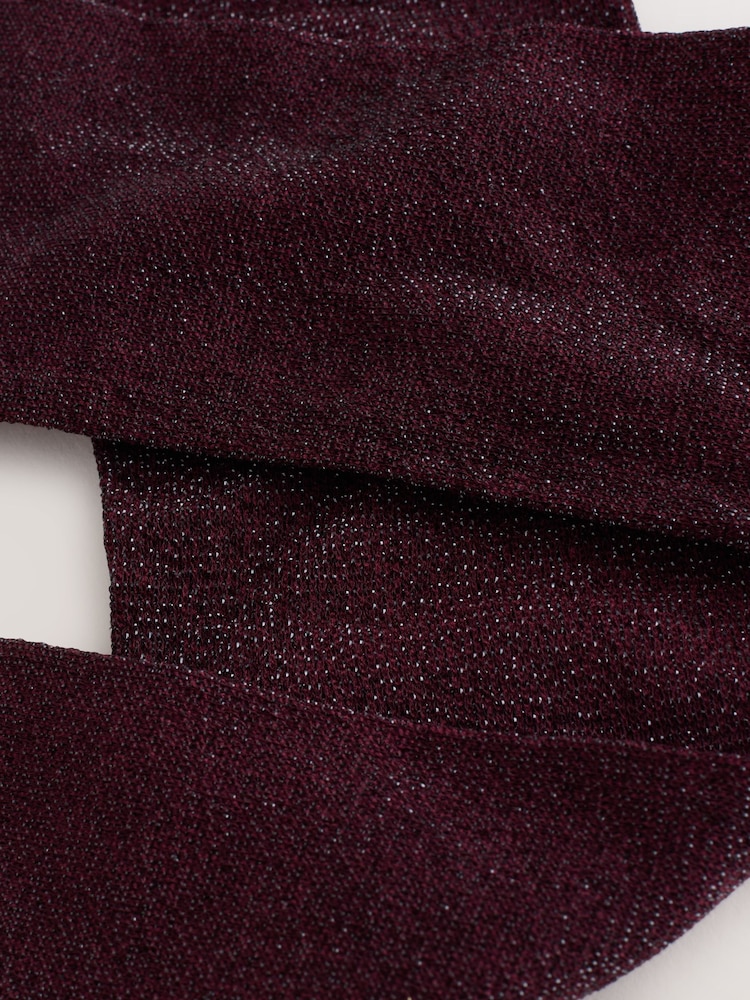 Burgundy Red Sparkle Tights - Image 3 of 3 Burgundy Red Sparkle Tights - Image 3 of 3