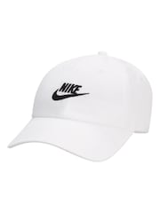 Nike Off white Club Unstructured Futura Wash 100% Cotton Cap - Image 1 of 2