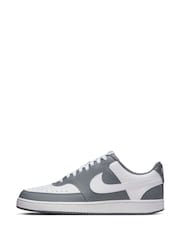Nike Grey/White Court Vision Low Trainers - Image 4 of 10