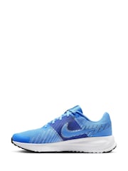 Nike Blue Run Defy Road Running Trainers - Image 4 of 9