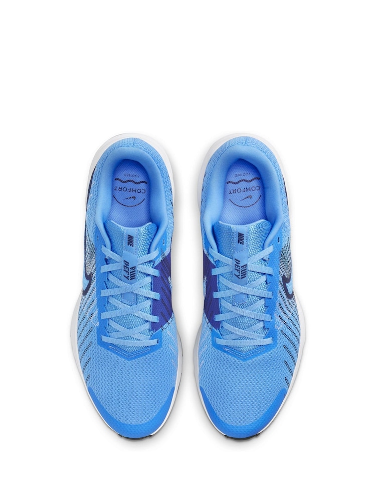 Nike Blue Run Defy Road Running Trainers - Image 6 of 9