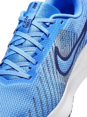 Nike Blue Run Defy Road Running Trainers - Image 8 of 9