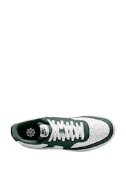 Nike Fir Green White Court Vision Low Trainers - Image 3 of 4