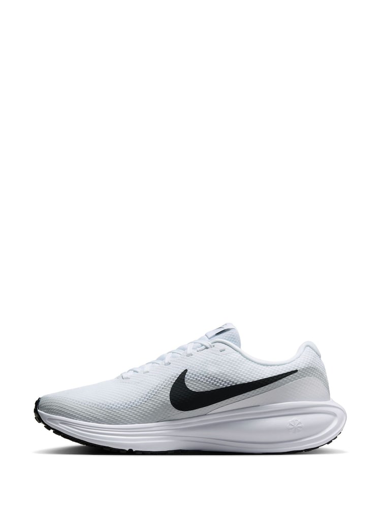 Nike White/Black Revolution 8 Road Running Trainers - Image 2 of 8 Nike White/Black Revolution 8 Road Running Trainers - Image 2 of 8