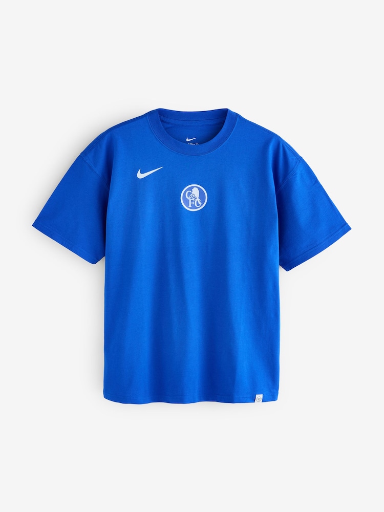 Nike Blue Chelsea FC Total 90 Graphic Print T-Shirt - Image 1 of 1
