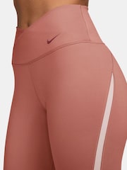 Nike Rust Pink One High Waited 7/8 Leggings - Image 3 of 3