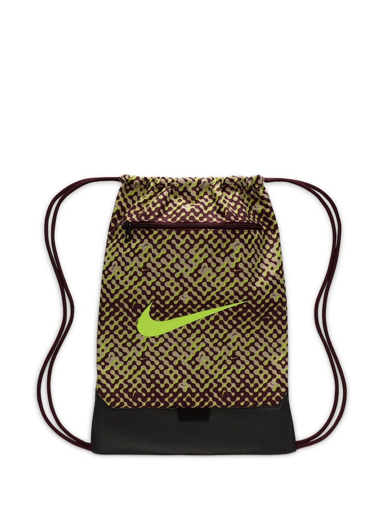 Nike Burgundy Crush Brasilia Drawstring Printed Bag - Image 1 of 5