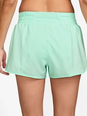 Nike Green One Swoosh Dri-FIT Mid Rise 3 Brief Lined Running Shorts - Image 2 of 4