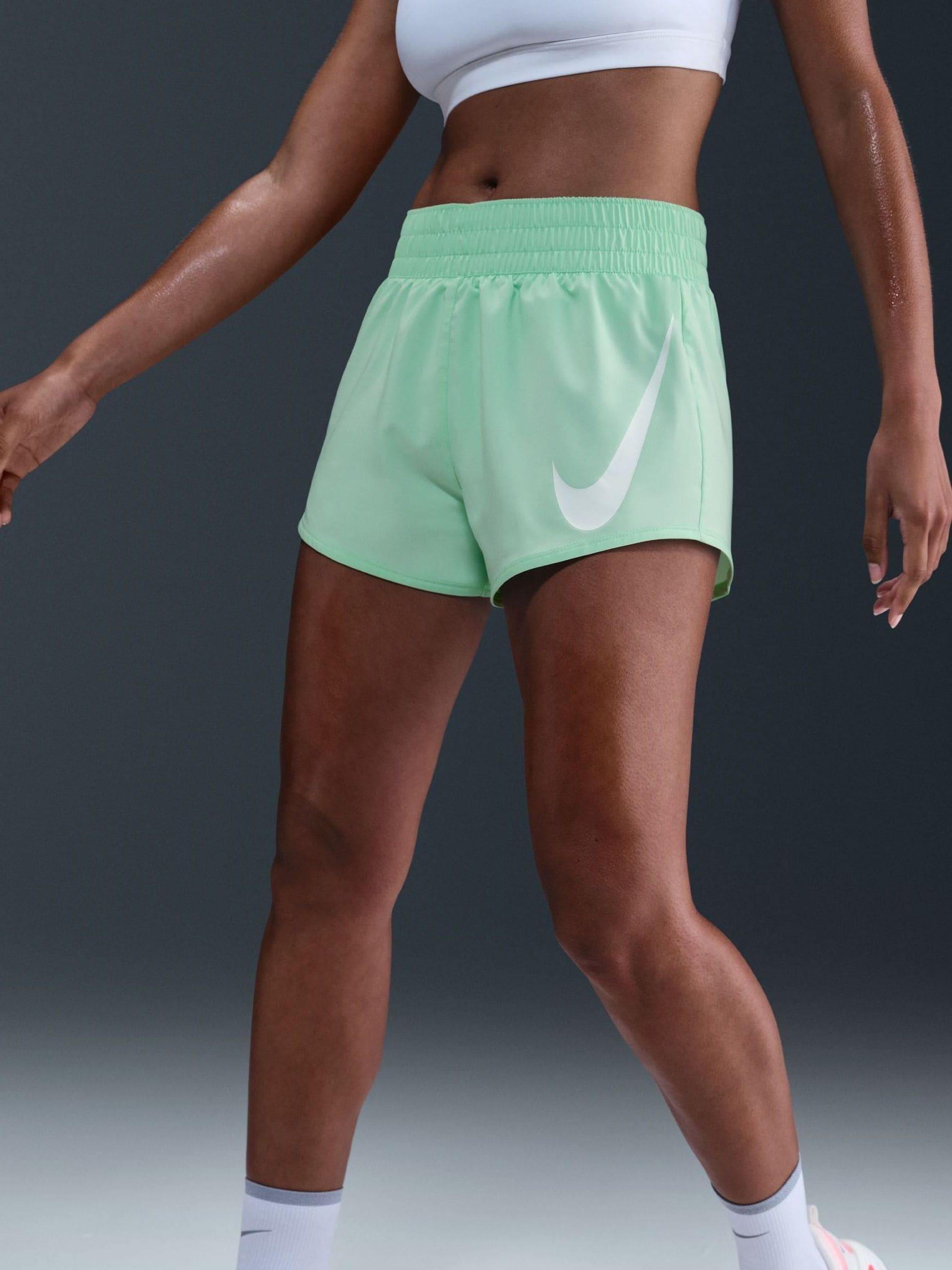 nike running shorts green
