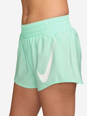 Nike Green One Swoosh Dri-FIT Mid Rise 3 Brief Lined Running Shorts - Image 3 of 4