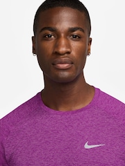 Nike Purple Dri-FIT Stride Running T-Shirt - Image 3 of 3