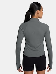 Nike Grey Tempo Dri-FIT 1/2-Zip Running Top - Image 2 of 3