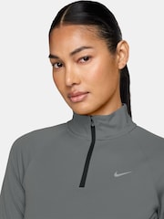 Nike Grey Tempo Dri-FIT 1/2-Zip Running Top - Image 3 of 3
