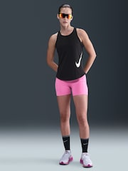 Nike Black Tempo Swoosh Logo Running Vest Top (3mths-7yrs) - Image 1 of 6