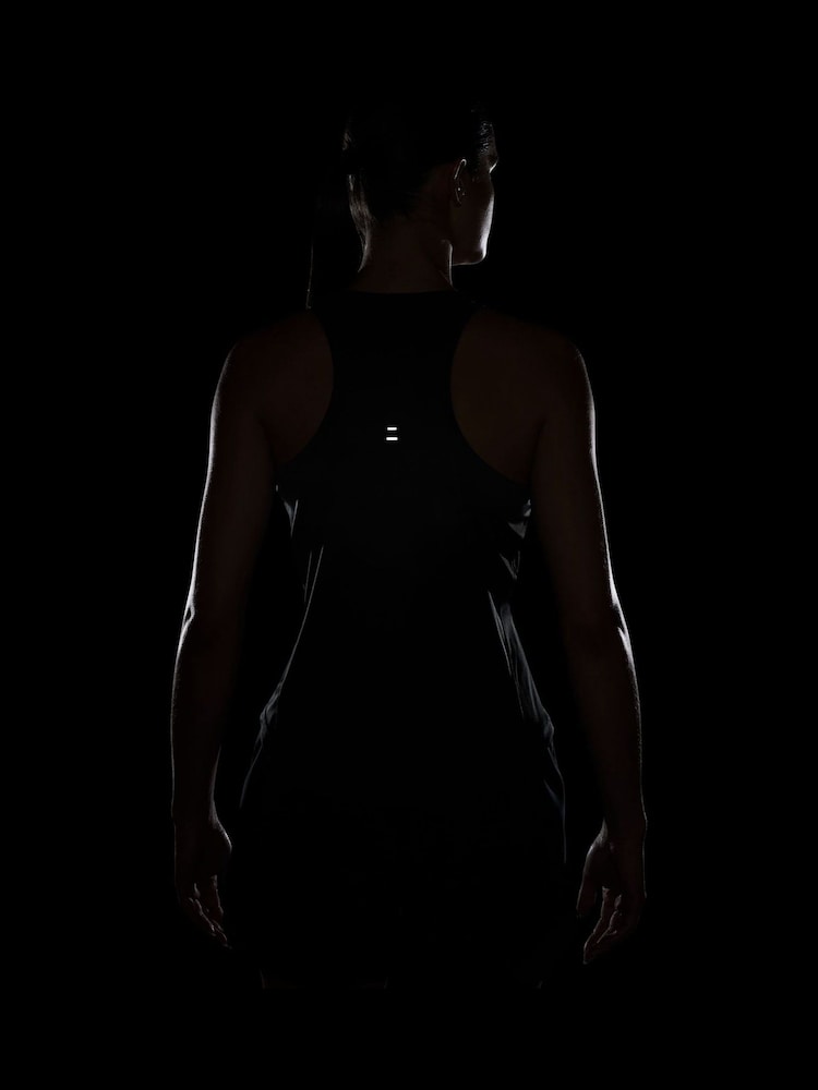 Nike Black Tempo Swoosh Logo Running Vest Top (3mths-7yrs) - Image 6 of 6