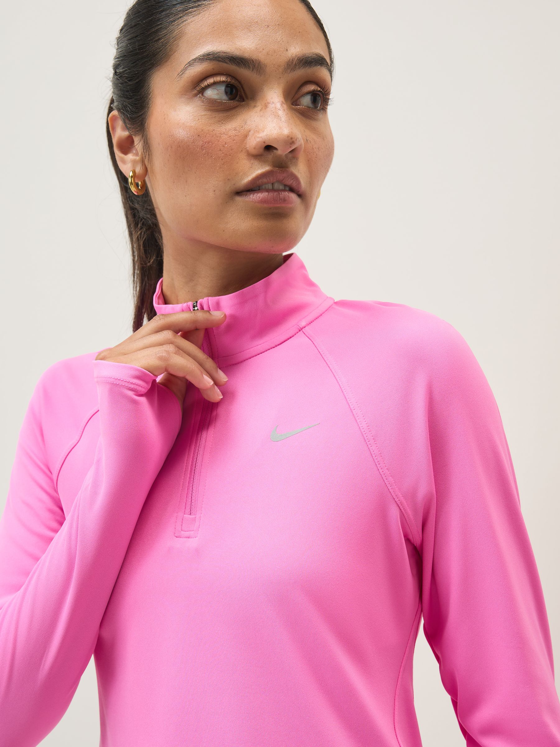 Pink Tempos Buy Nike Pink Tempo Dri-FIT 1/2-Zip Running Top from the Next UK online ...