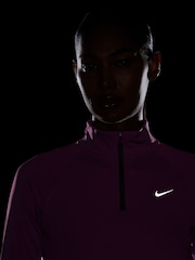 Nike Pink Tempo Dri-FIT 1/2-Zip Running Top - Image 4 of 4