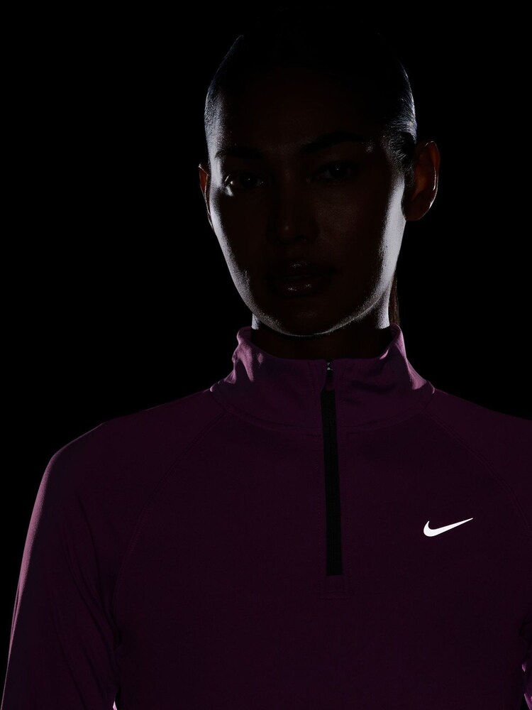 Nike Pink Tempo Dri-FIT 1/2-Zip Running Top - Image 4 of 4
