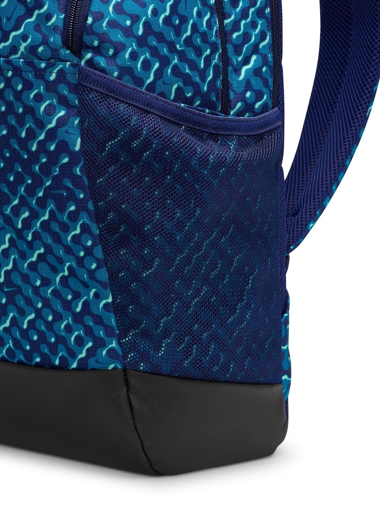 Nike Blue Void All-Over Print Brasilia Backpack - Image 16 of 16