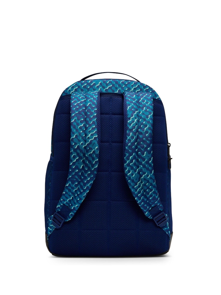 Nike Blue Void All-Over Print Brasilia Backpack - Image 2 of 16