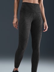 Nike Black Zenvy Gentle-Support High-Waisted 7/8 Printed Leggings - Image 3 of 6