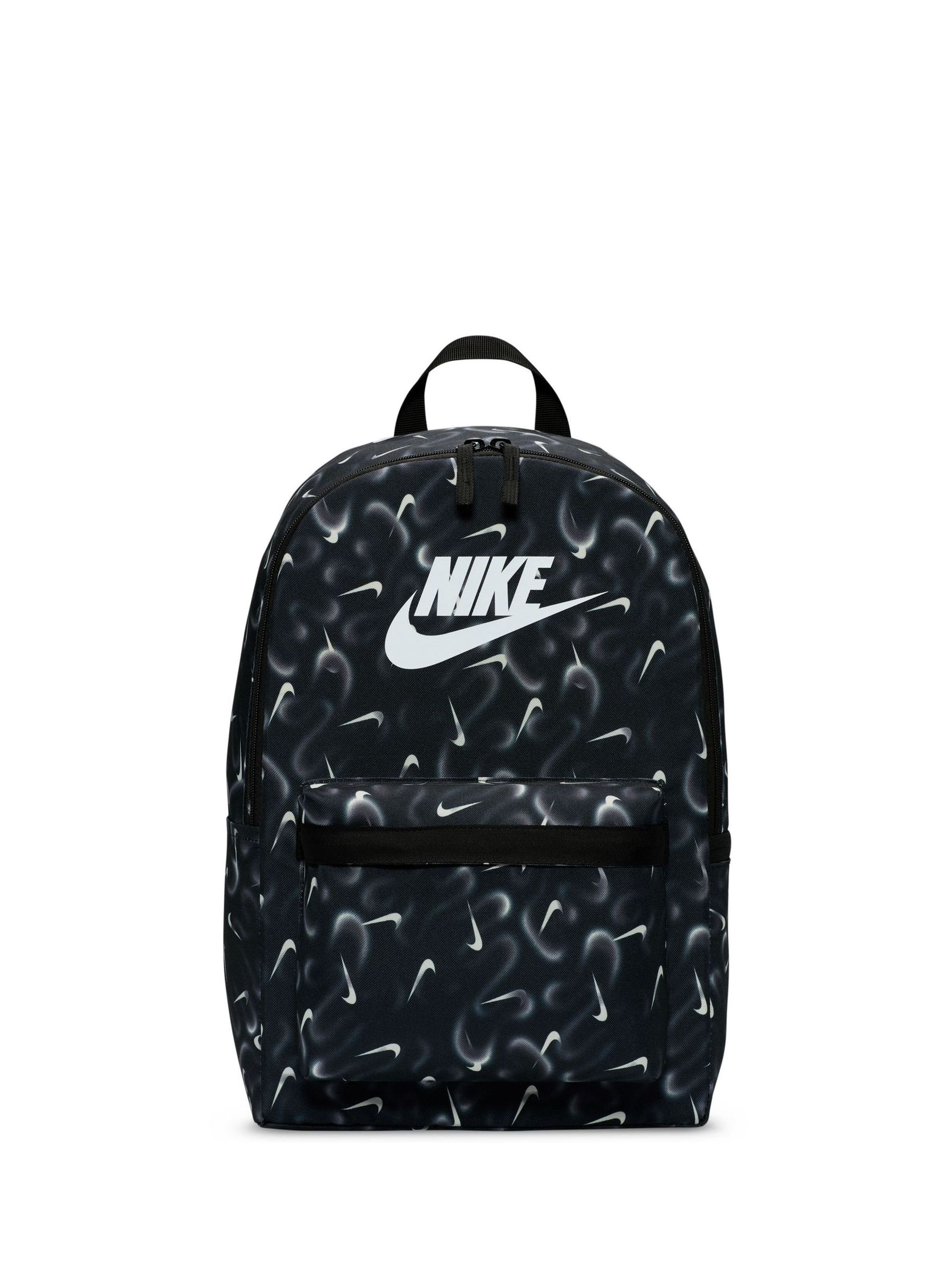black nike swoosh backpack