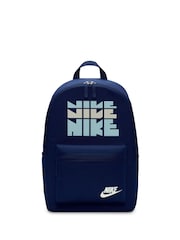Nike Blue Void Retro Logo Heritage Backpack - Image 3 of 8
