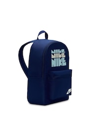 Nike Blue Void Retro Logo Heritage Backpack - Image 4 of 8