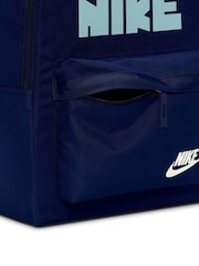 Nike Blue Void Retro Logo Heritage Backpack - Image 6 of 8