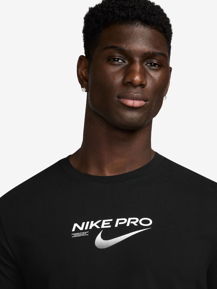 Nike Black Dri-FIT Pro Training T-Shirt - Image 3 of 3