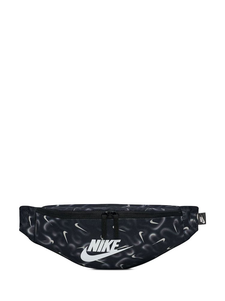 Nike Black Airbrush Logo Heritage Wasitpack - Image 1 of 7